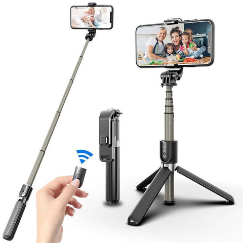 Stiktok Tripé para Selfie e Vídeos Wireless Bluetooth 2021 - bazzy.com.br