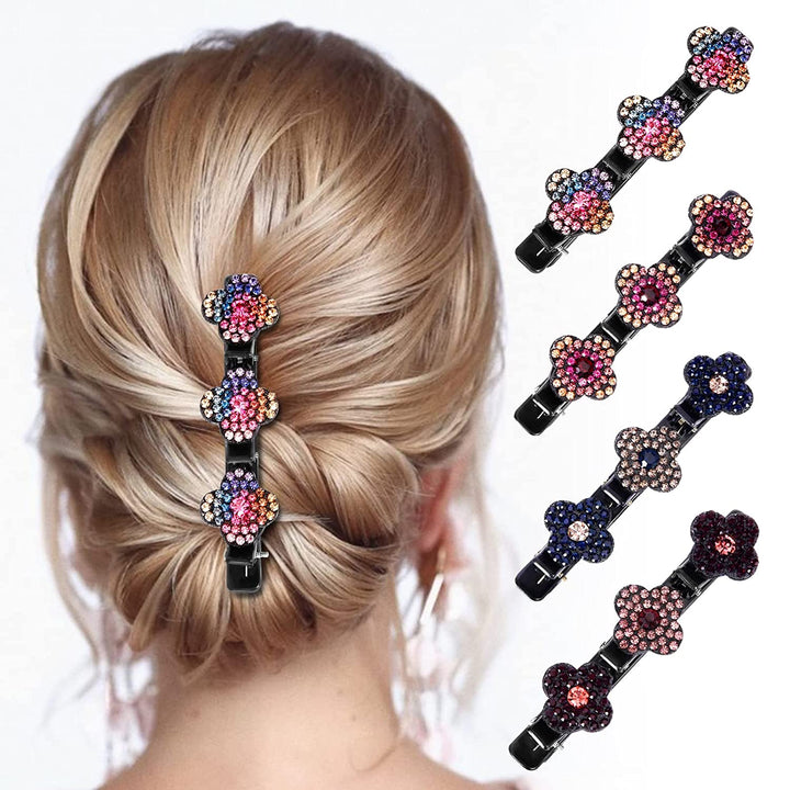 Hairclip Style- Presilha De Cabelo Trançado De Pedras Strass - Tendência 2022