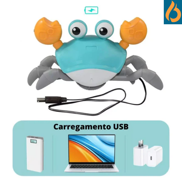 Brinquedo Educativo Caranguejo Fujão USB™ Luzes e som - bazzy.com.br