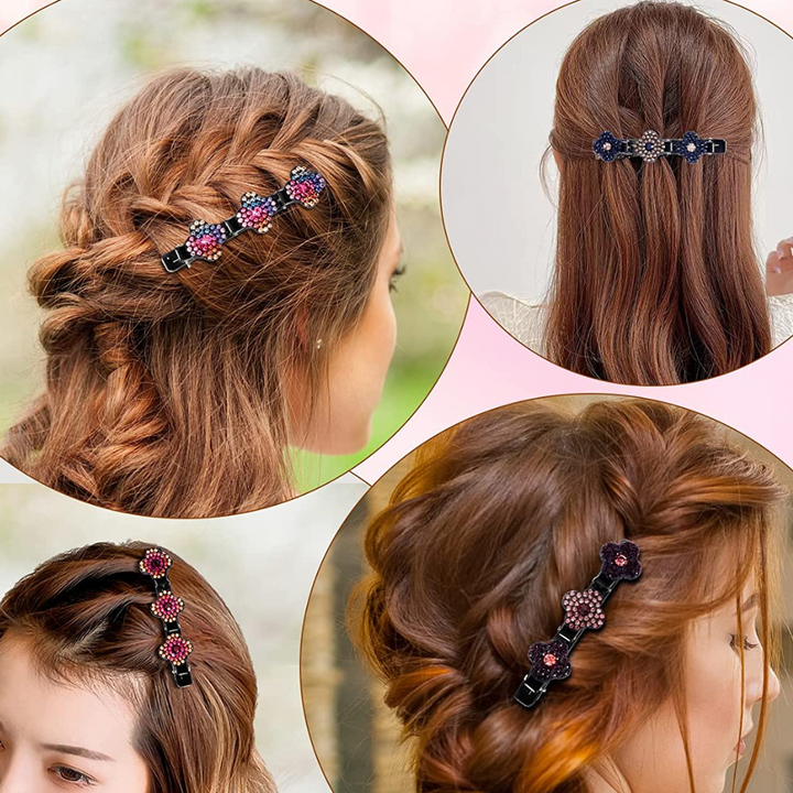 Hairclip Style- Presilha De Cabelo Trançado De Pedras Strass - Tendência 2022