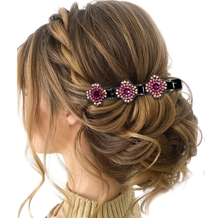 Hairclip Style- Presilha De Cabelo Trançado De Pedras Strass - Tendência 2022