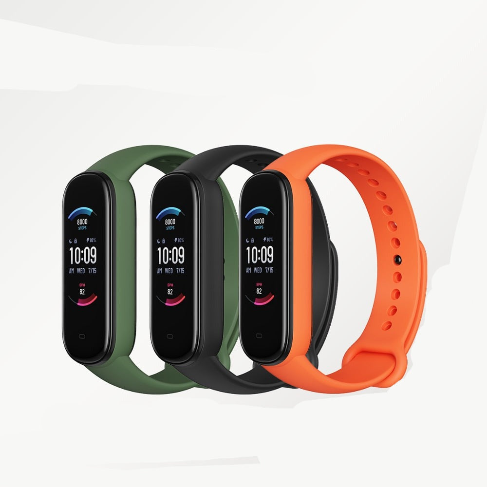 Smartwatch amazfit band 5 Versão Global Bt 5.0 com Alexa - à Prova d'água