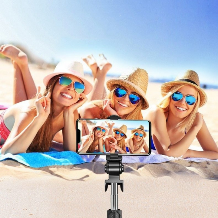 Stiktok Tripé para Selfie e Vídeos Wireless Bluetooth 2021 - bazzy.com.br
