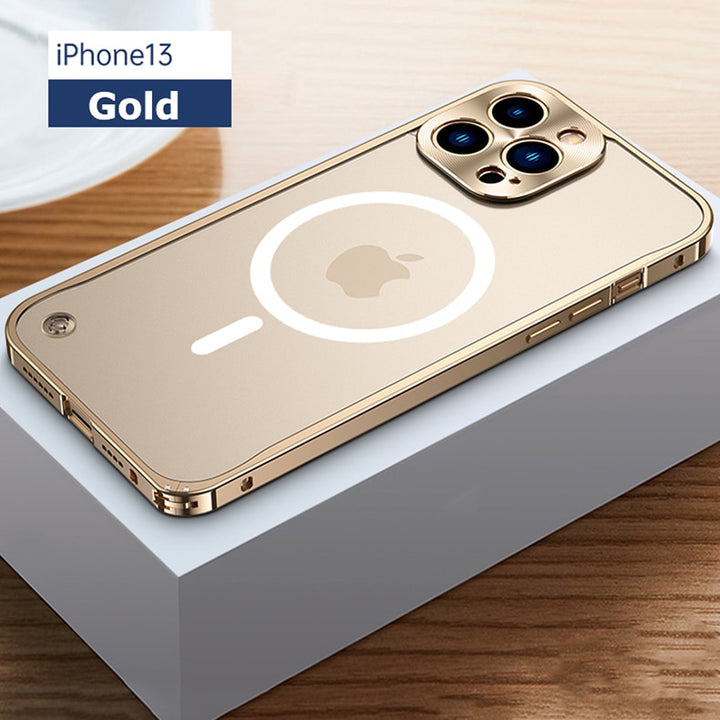 Case para iPhone com estrutura de Metal Magnético
