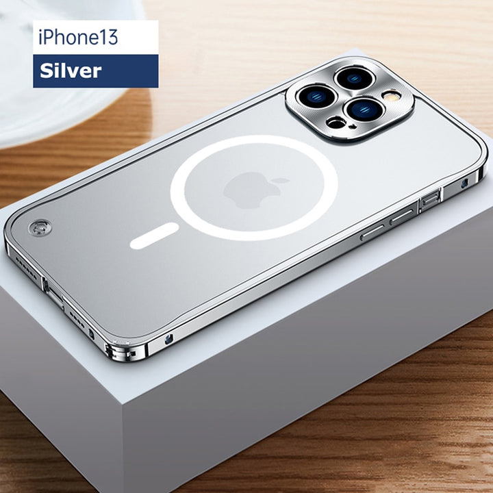 Case para iPhone com estrutura de Metal Magnético