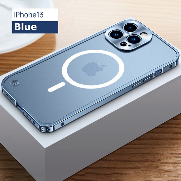 Case para iPhone com estrutura de Metal Magnético