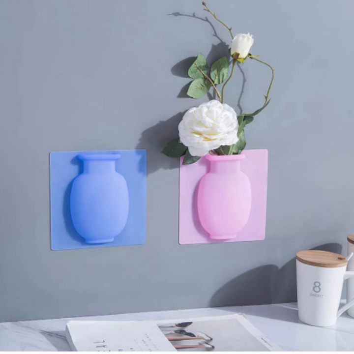 Vaso de Plantas em silicone para parede ou Geladeira. - bazzy.com.br