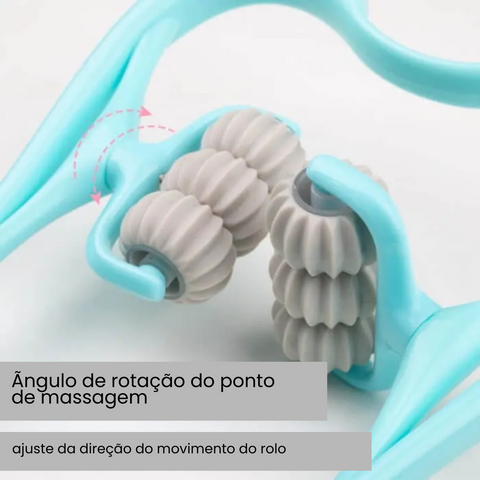 Massageador de pescoço cervical 6 Rolos