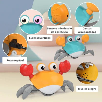 Brinquedo Educativo Caranguejo Fujão USB™ Luzes e som - bazzy.com.br