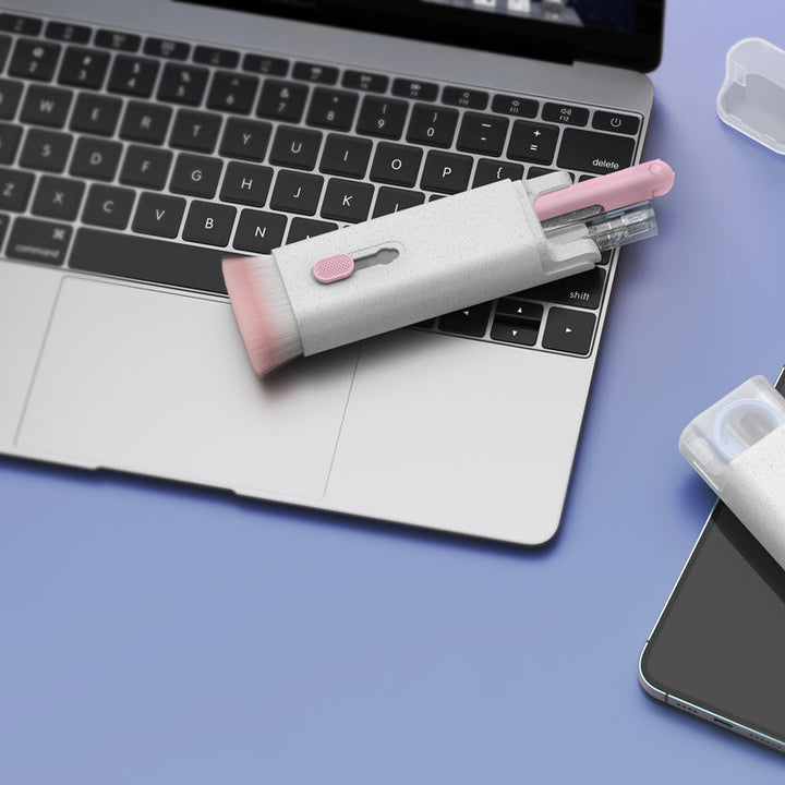 Kit de limpeza 7 em 1 - Conjunto de Limpador de Teclado, Fone de Ouvido, Celular, Notebook