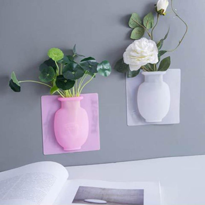 Vaso de Plantas em silicone para parede ou Geladeira. - bazzy.com.br